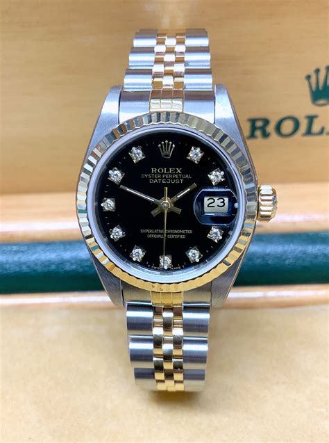 black diamond rolex datejust|Rolex Datejust black diamonds 69173.